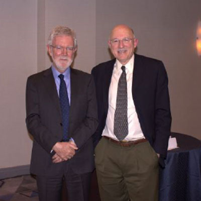 David Holloway standing next to Barry Posen